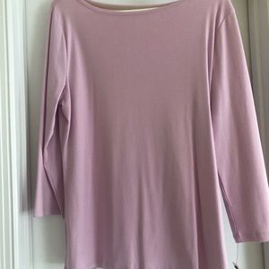 Talbots Orchid 3/4 sleeve L tee